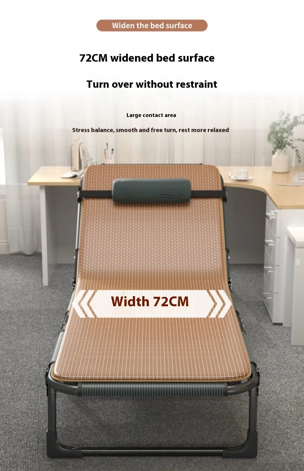 GIANXI Portable Rollaway Recliner Bed for Camping