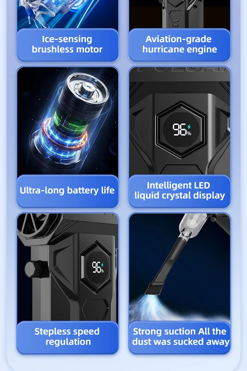 X11 Air Blower 990000RPM Powerful Car Cleaning Duster