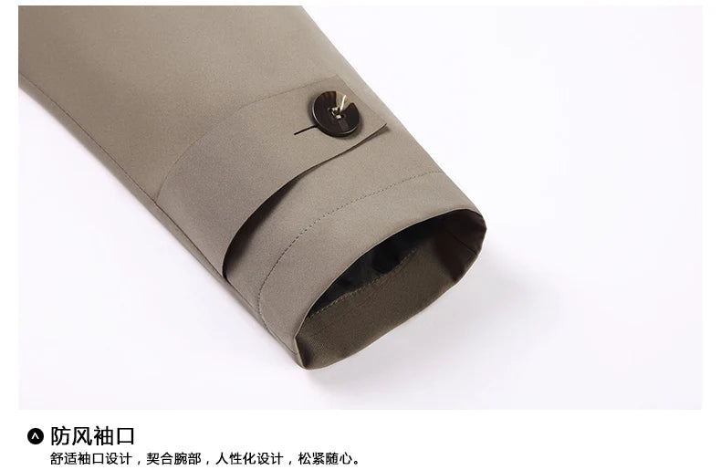 Trench Coat – Business Casual Single Breasted Jacket