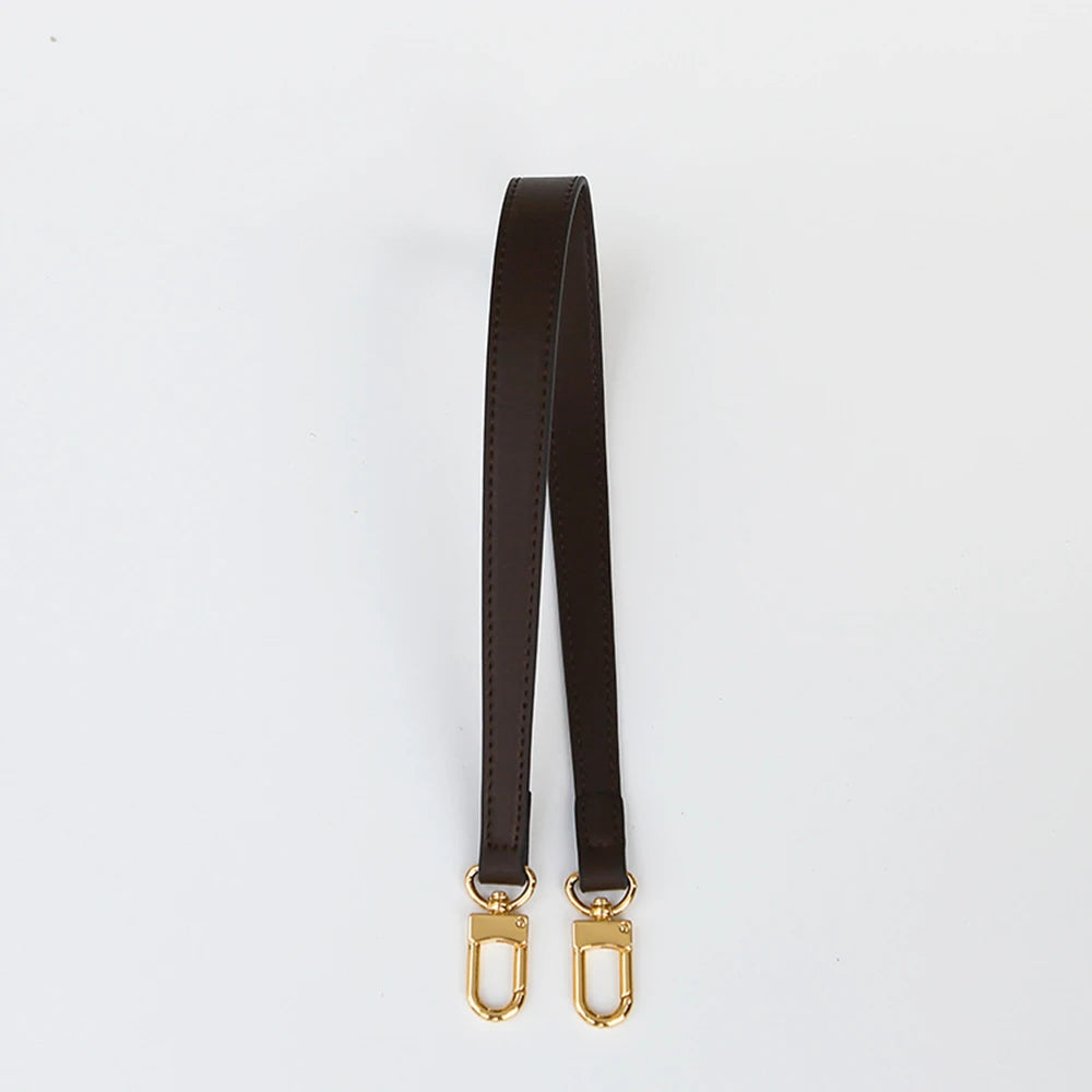 56cm Leather Bag Strap with Golden Buckle – Replacement Belt