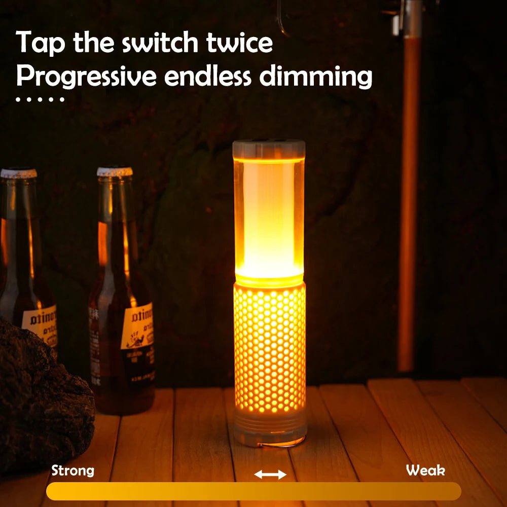 Camping Lantern Rechargeable Telescopic Collapsible LED Tent Light