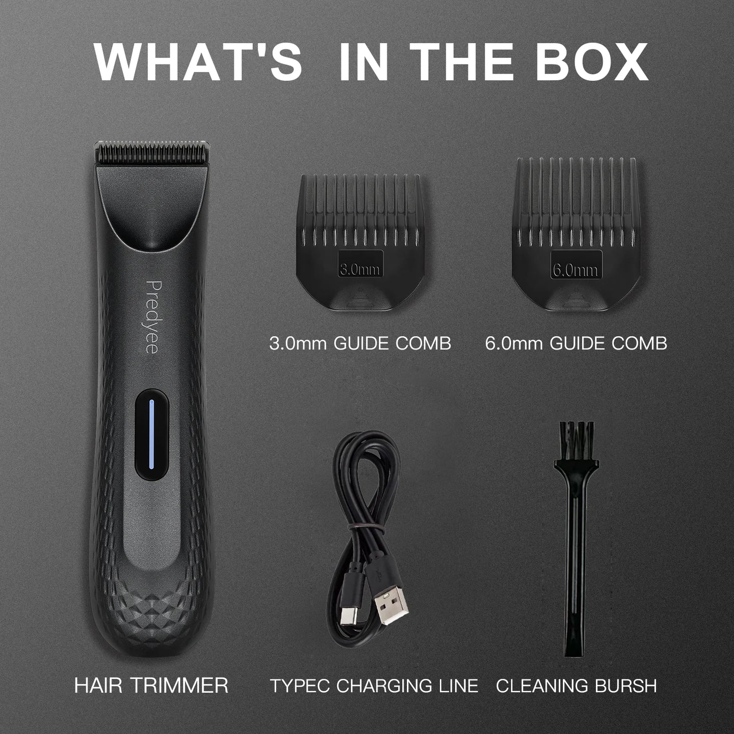 Waterproof Men’s Groin Hair Trimmer – Ceramic Blade Groomer