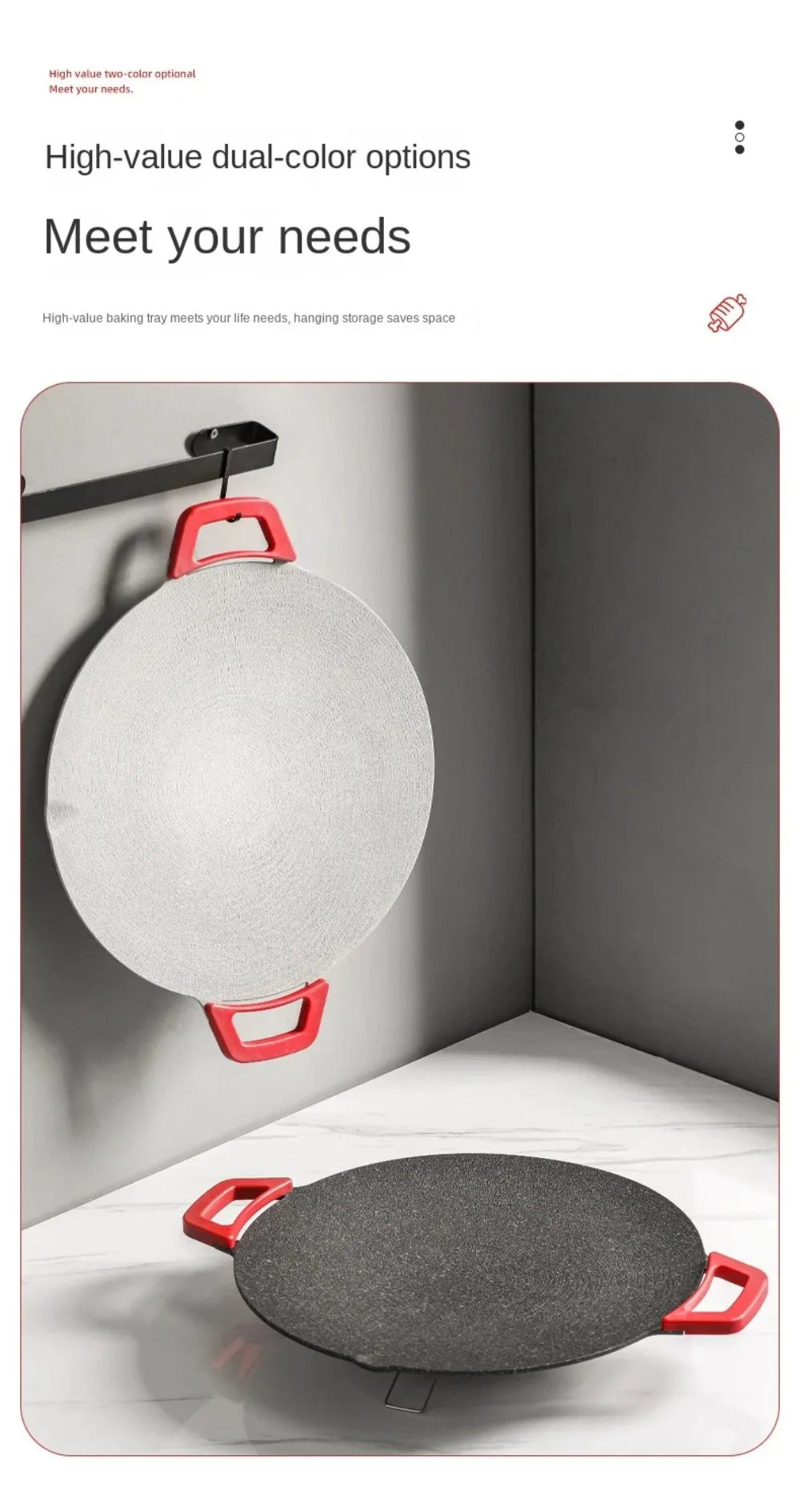 Smokeless Electric Frying Pan & Grill – Nonstick 5-Temp