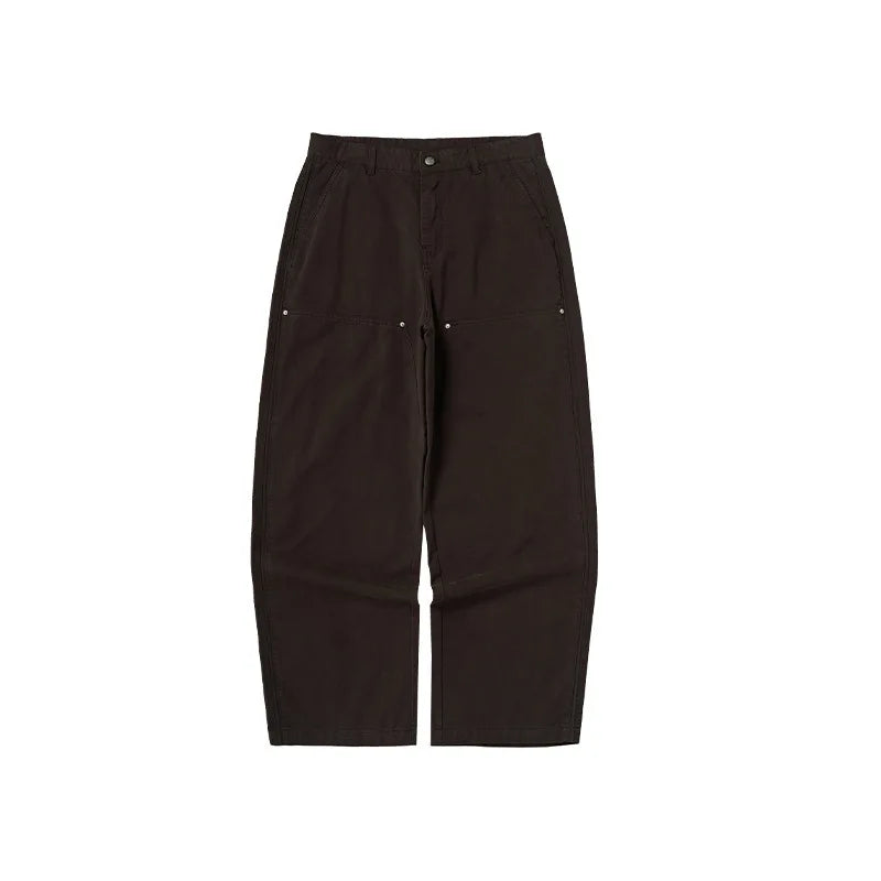 Men’s Wide-Leg Street Style Work Pants Autumn 2025