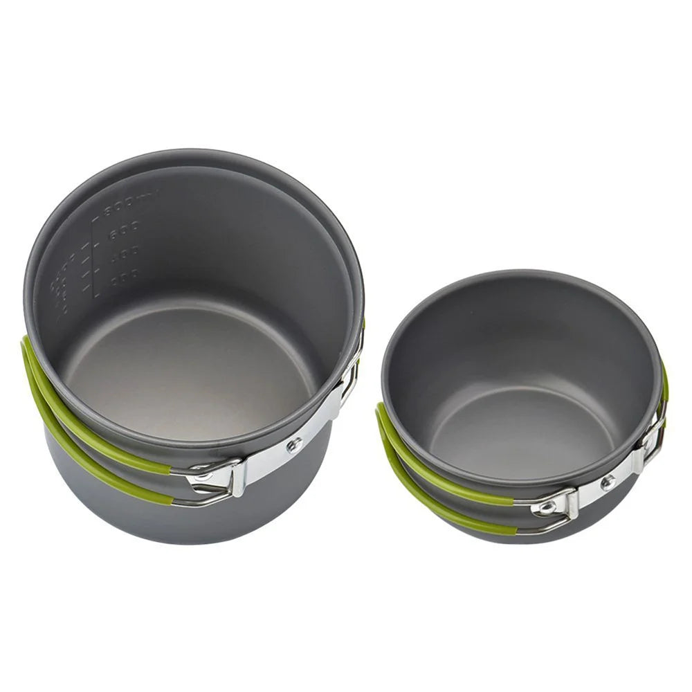 Portable Camping Cookware Set Outdoor Cooking Pot Kit