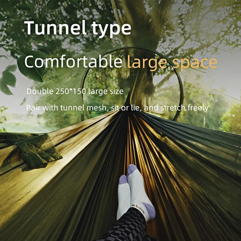 Camping Hammock with Mosquito Net Outdoor Garden Leisure