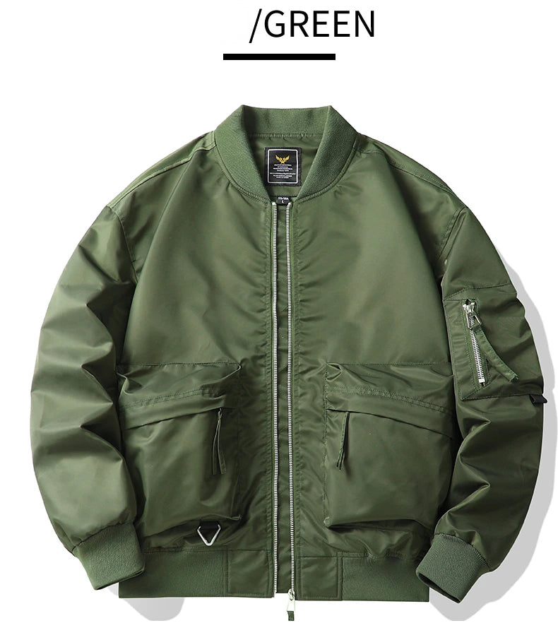 Men’s Cargo Jacket Winter Warm Streetwear