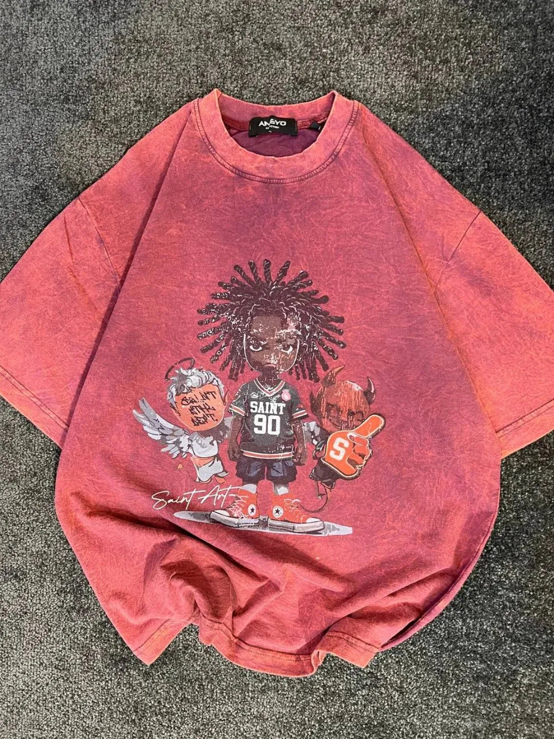 Streetwear Graphic T-Shirt Hip Hop Style