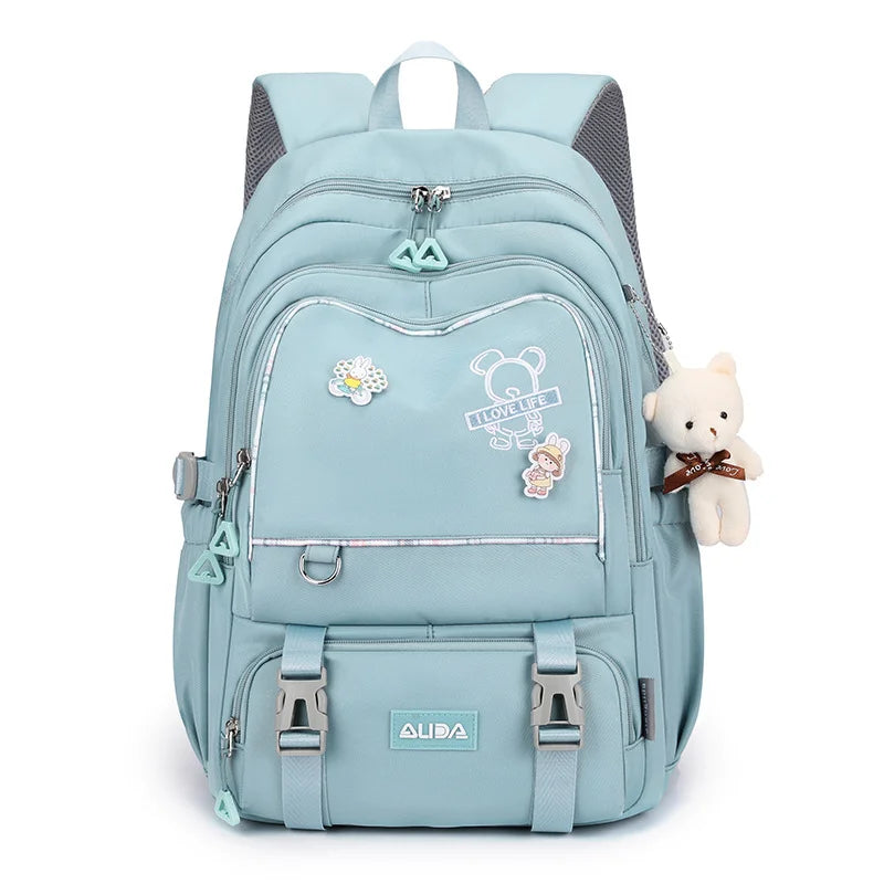 Children School Bags For Girls Large Schoolbag Kawaii Primary School Backpack Kids Book Bag Waterproof Laptop Travel Rucksack