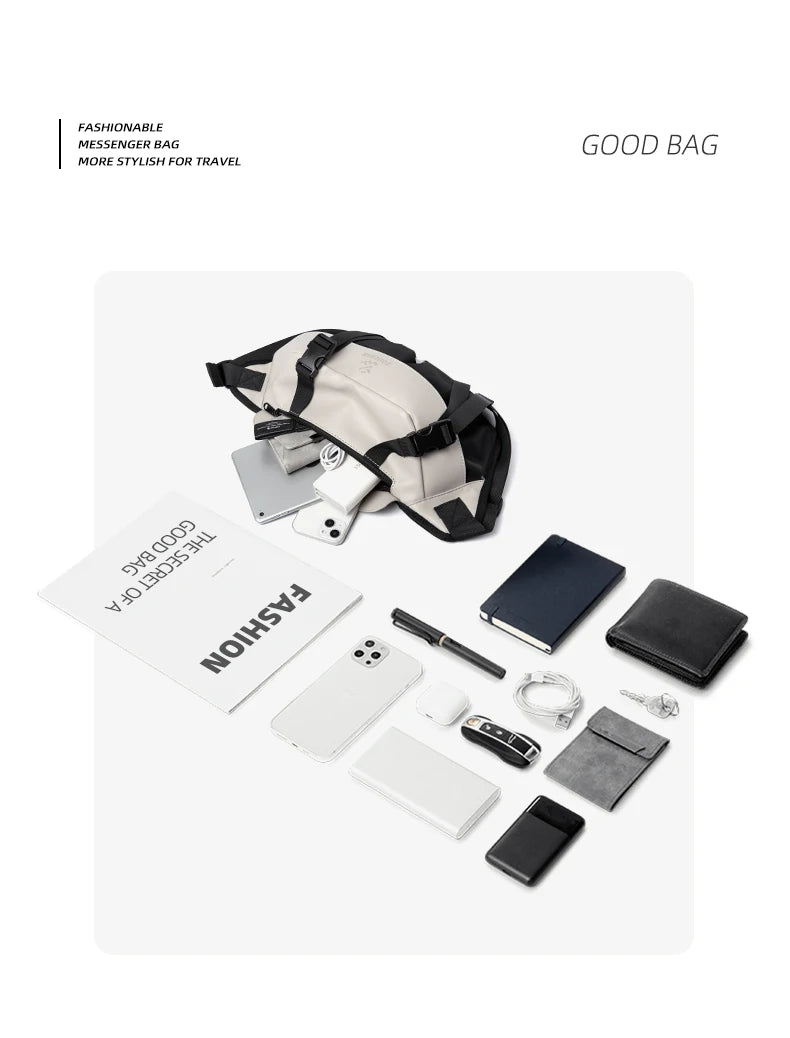 Japanese Casual Men's Waterproof Crossbody Bag