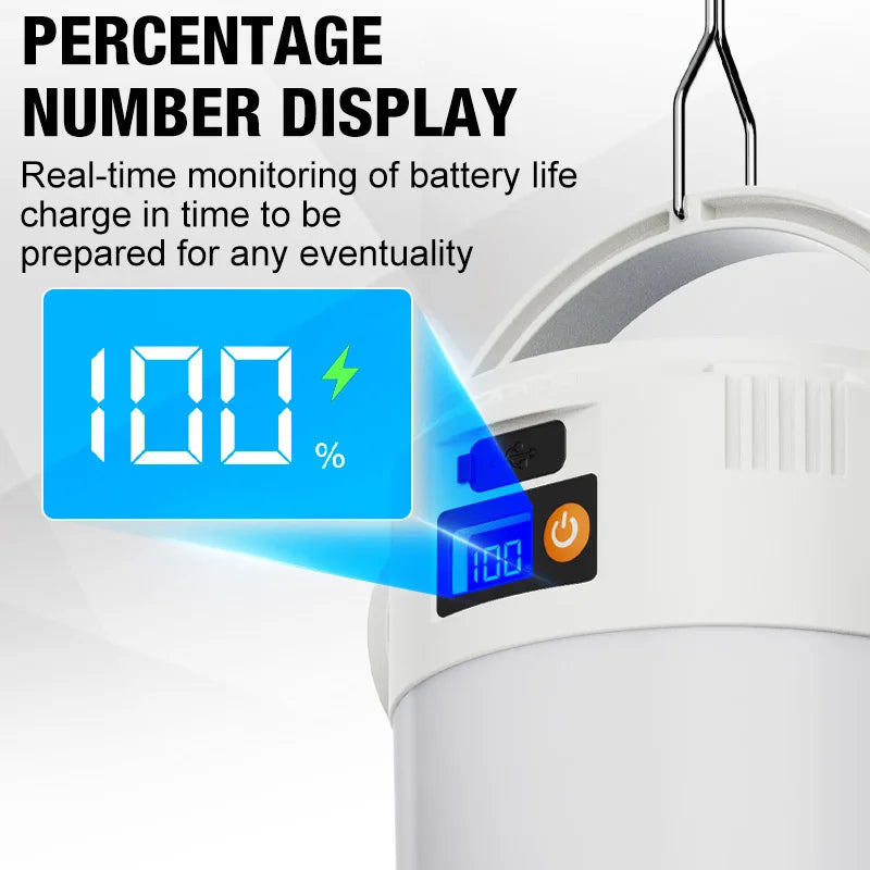 Portable camping light, LED camping light, outdoor tent light, rechargeable flashlight, LED tent light, portable durable camping