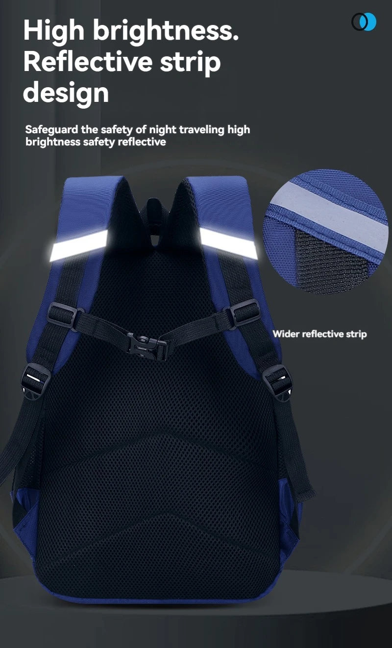 New Elementary School Students Schoolbag Boys 1-3-6 Grades 6-12 Years Old Lightweight Leisure CHILDREN'S Shoulder Bag Large Capa