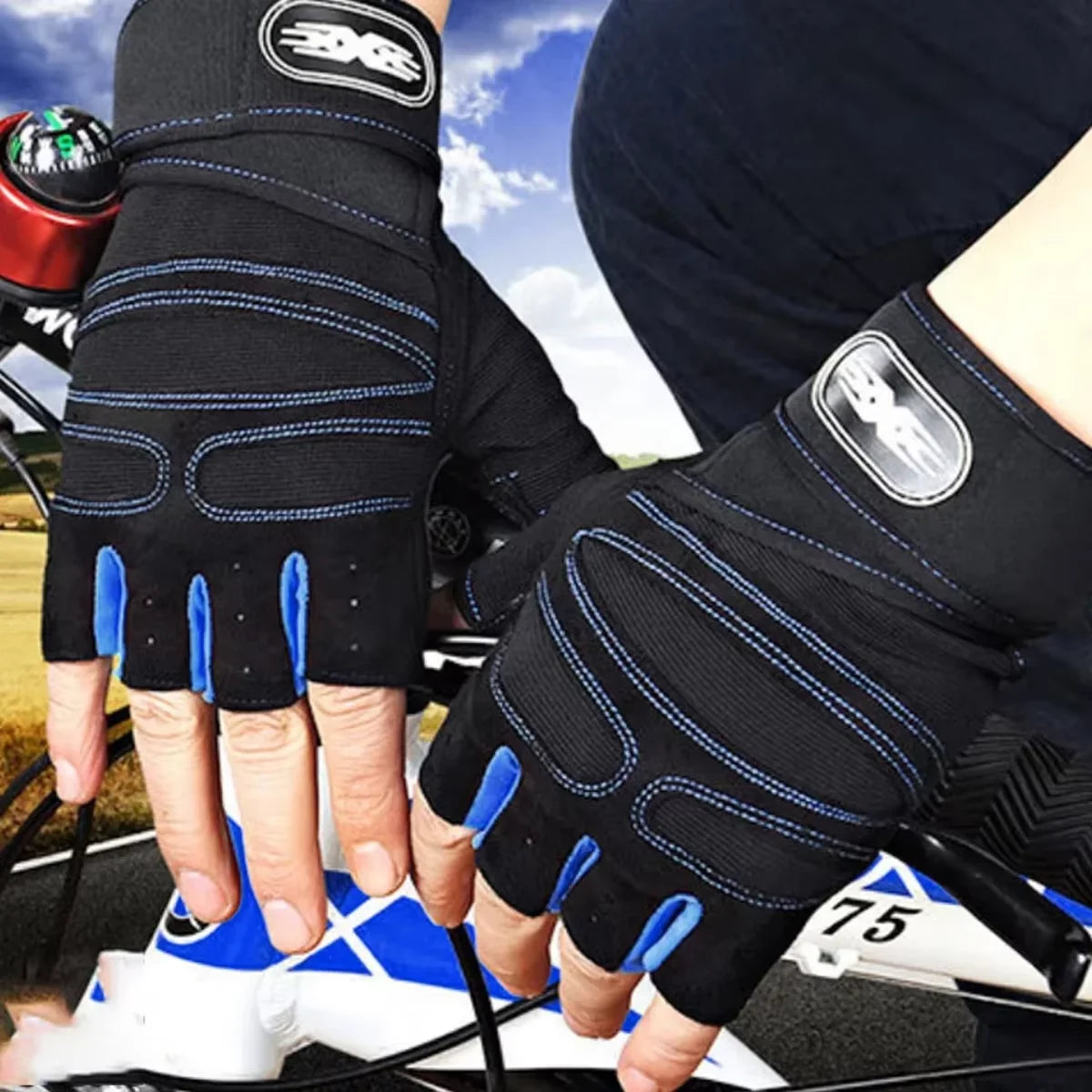Men's Unisex Fitness & Weightlifting Gloves with Wrist Support
