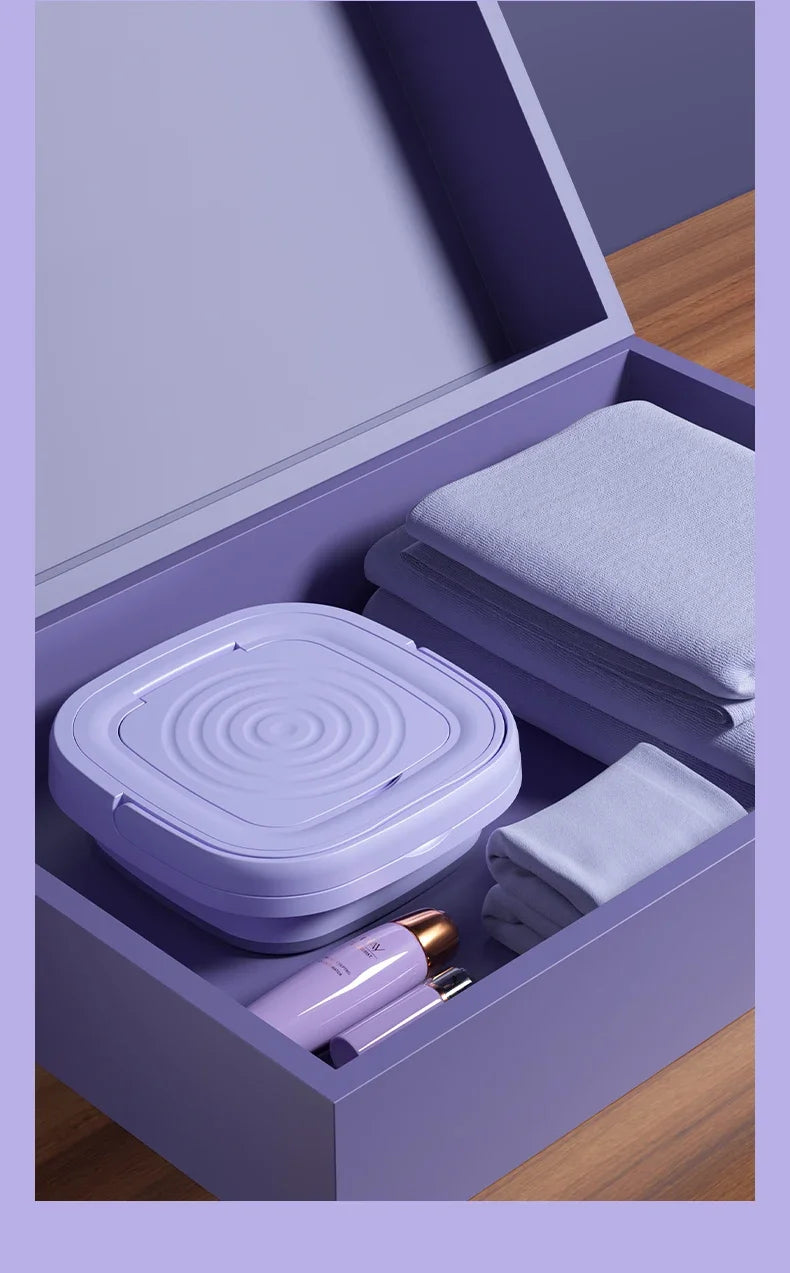 8L Portable Folding Mini Washing Machine