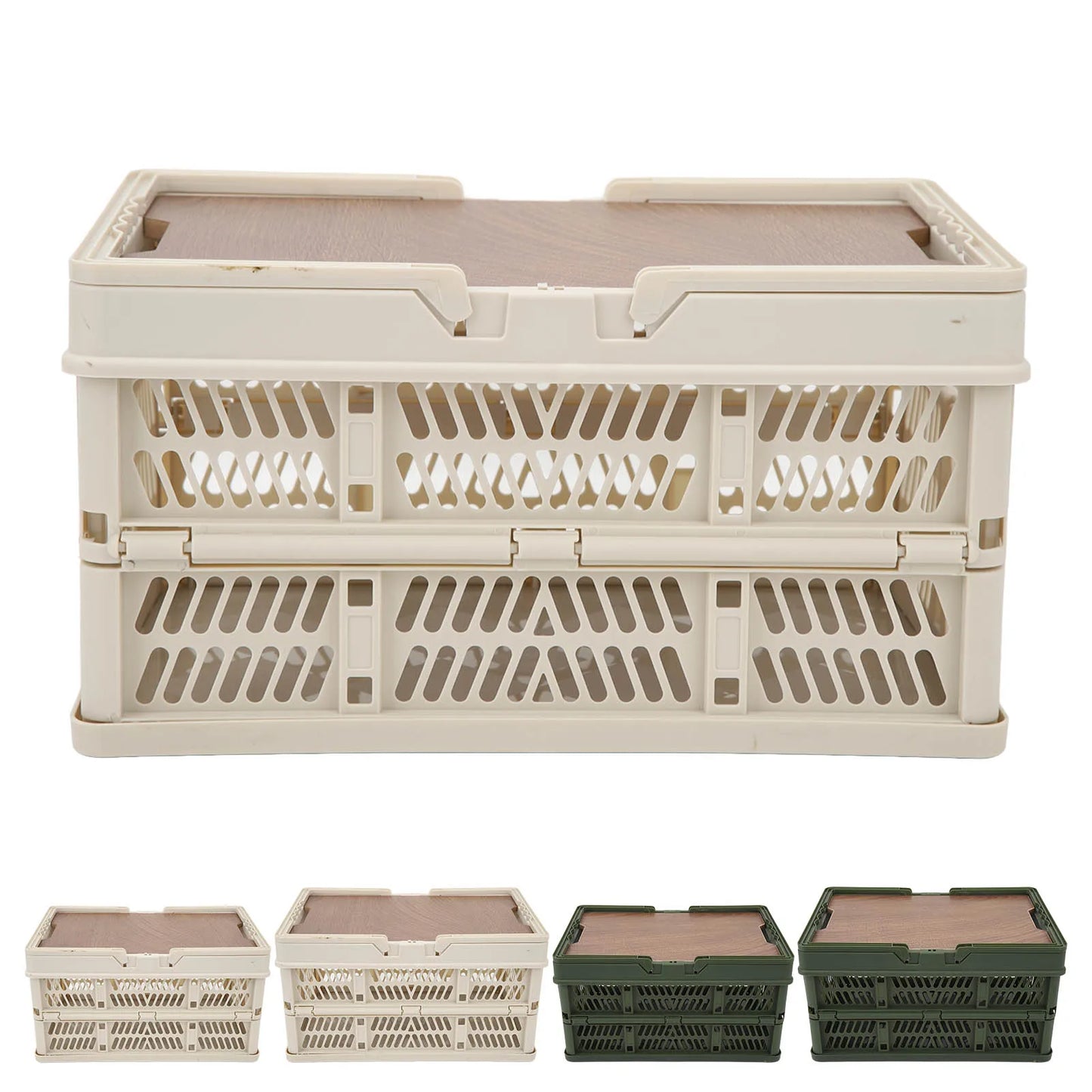 Foldable Camping Storage Basket Large Capacity