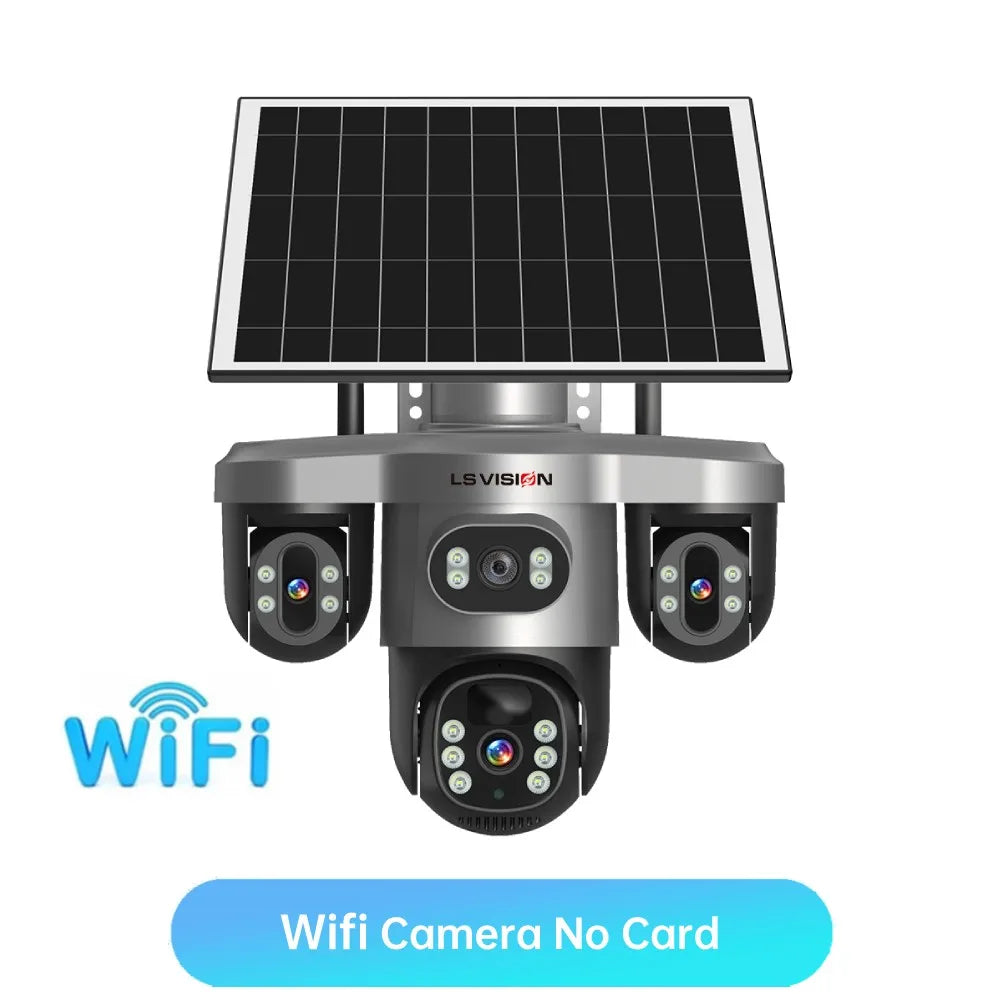 LS VISION V380 Pro 4G Solar PTZ Security Camera 15MP