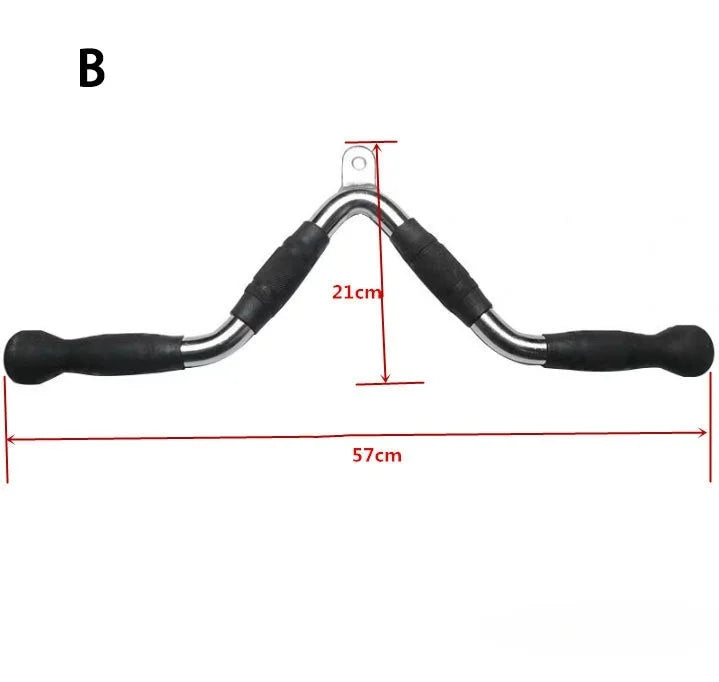 Heavy-Duty Lat Pull Down T-Bar & V-Bar – Gym Attachments