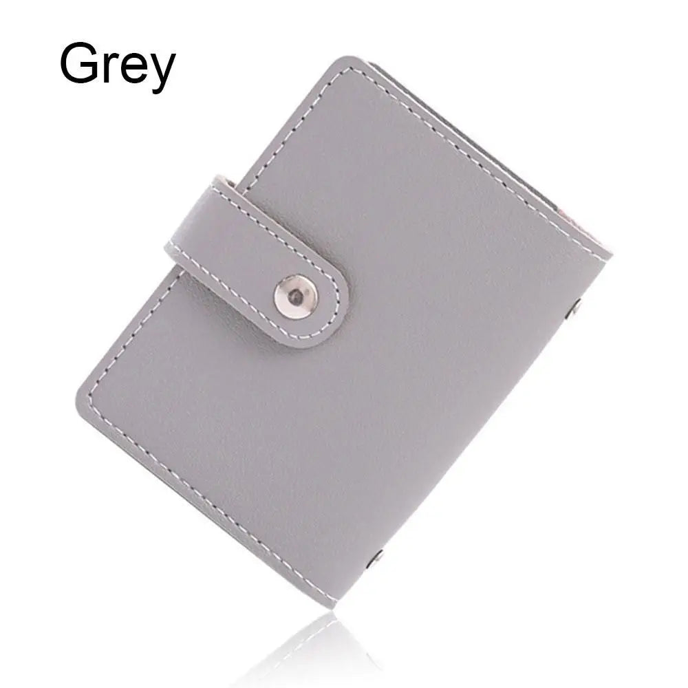 PU Leather Card Holder Wallet – 26 Slots RFID Blocking