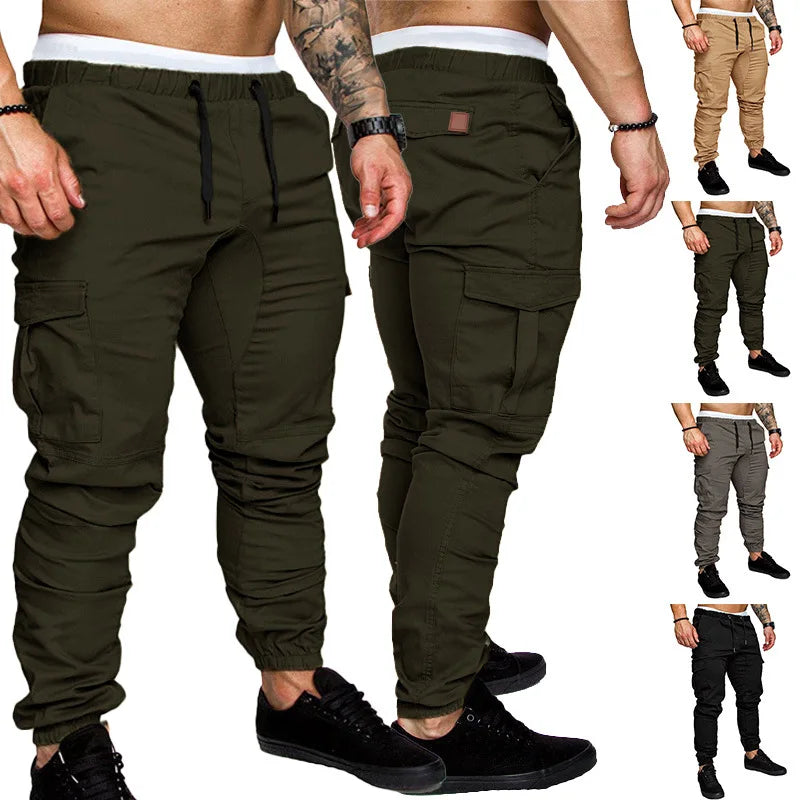Men’s Tactical Multi-Pocket Cargo Pants Autumn
