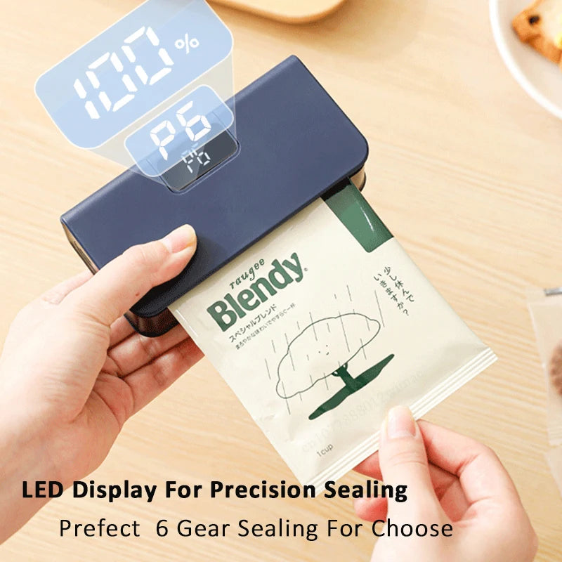 Plastic Bags Sealer Mini Sealing Machine Rechargeable Mini Heat Bag Sealer Food Packaging Sealing Machine Portable Bags Sealer