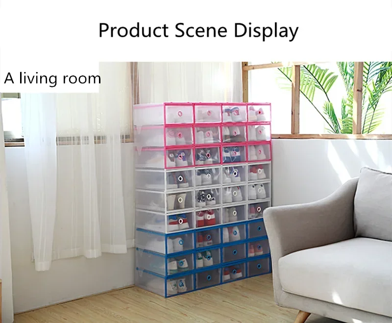 Transparent Drawer Shoe Storage Box – Ladies & Kids