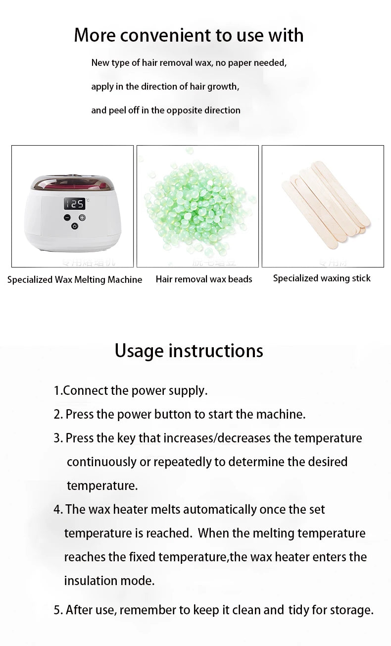 500ml Smart Wax Heater – Hand & Foot Epilator Machine