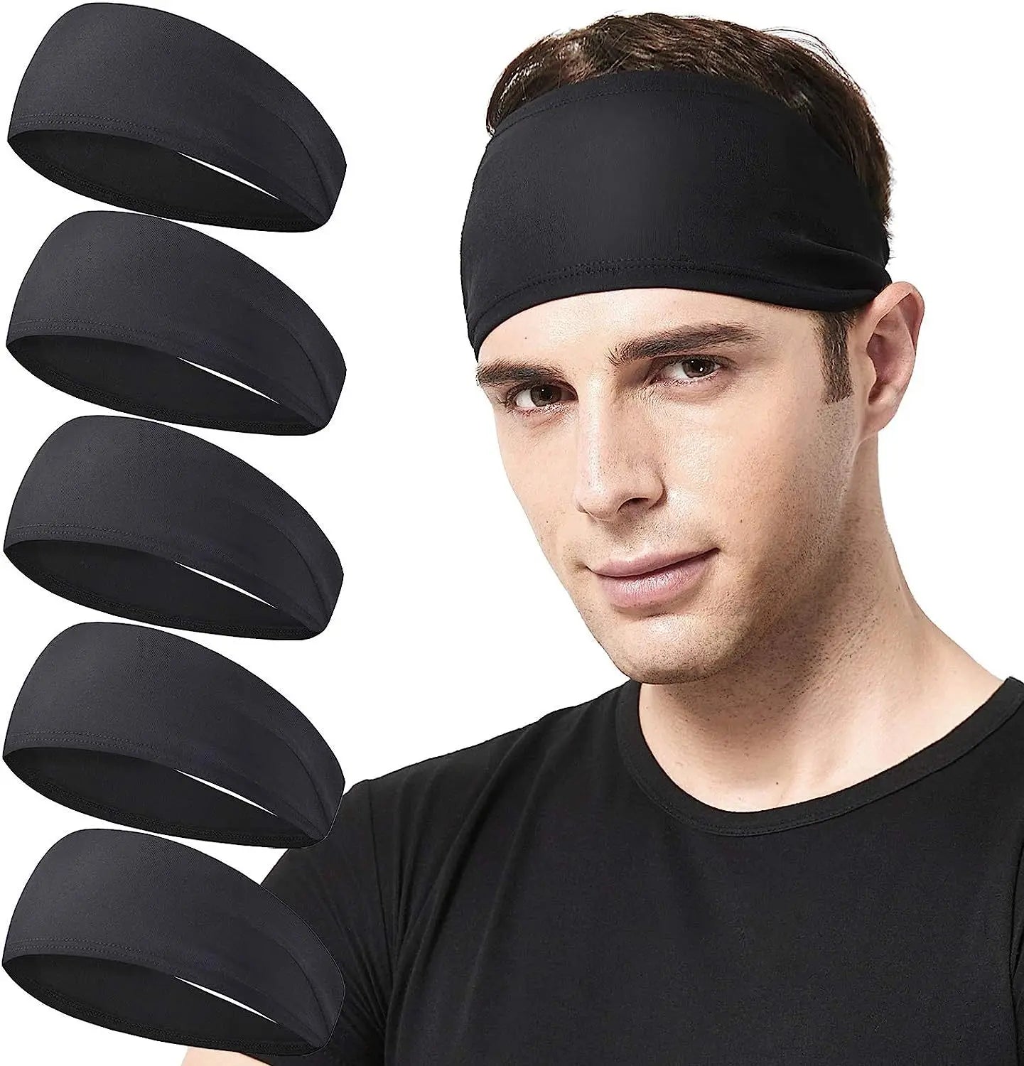 Elastic Yoga Headband Sweatband for Men & Women Sports