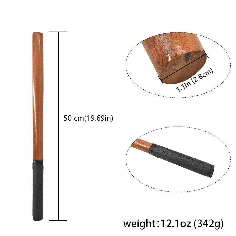 Wushu Stick Self-defense Solid Wood Stick 50cm Philippine Short Stick Emergency Short Stick Escape Tool High-quality Wood