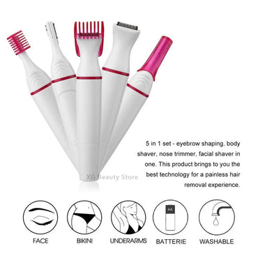 5-in-1 Multifunction Electric Epilator & Hair Remover