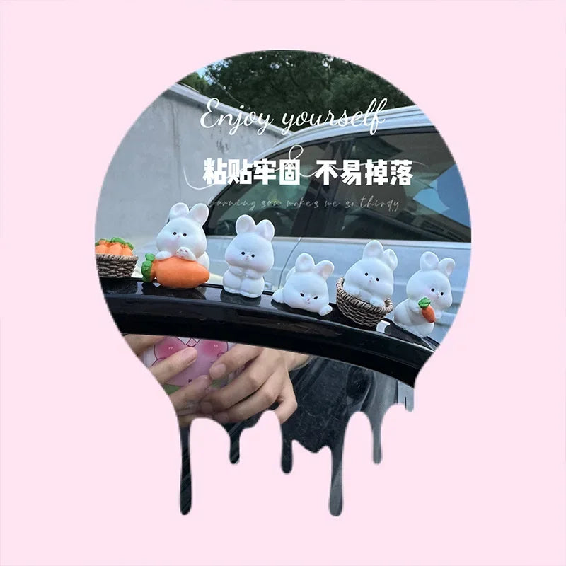 Cute Bunny Car Interior Accessory Console Decoration
