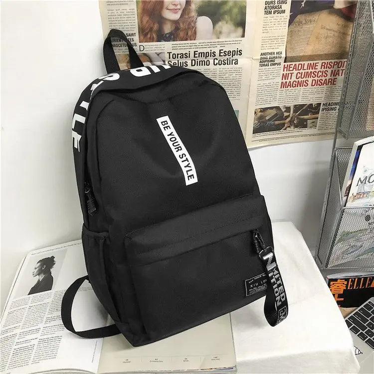 Korean Style Student Backpack – Large Capacity School Bag