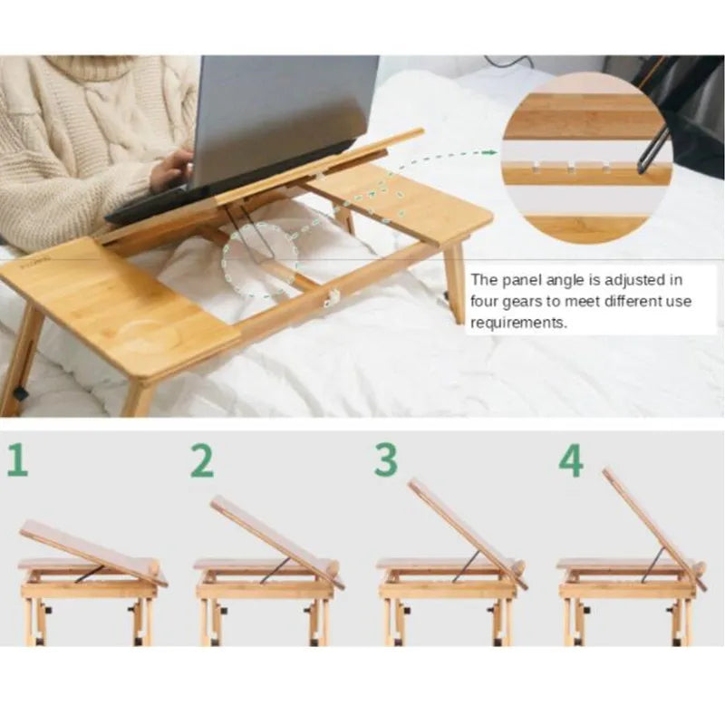 Folding Laptop Desk for Bed & Sofa – Portable Tray Table