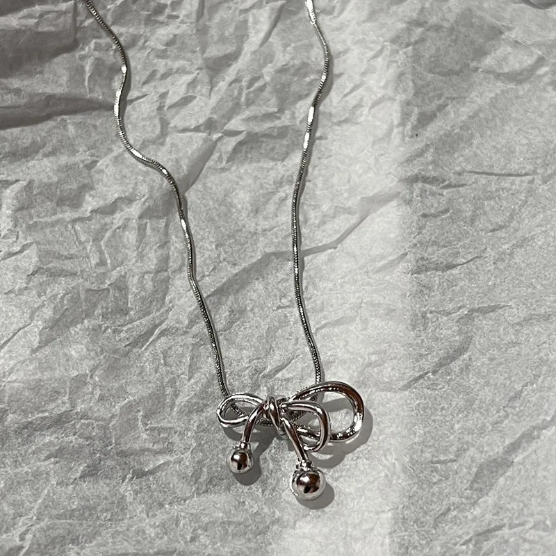 Kpop Double Layer Heart Necklace Women’s Pendant Chain