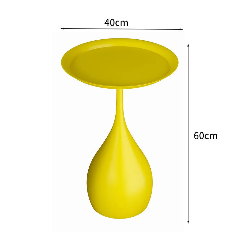 Simple Modern Wrought Iron Coffee Table Living Room Household Round Coffee Table Combination Creative Small Apartment Side Table