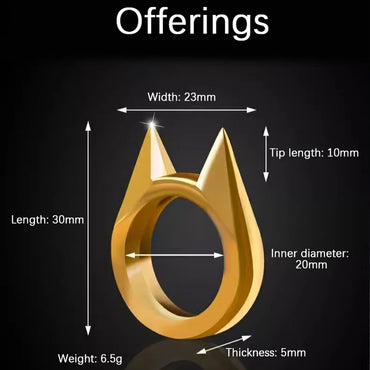 Outdoor Self-Defense Finger Tiger Cat Keychain Tool