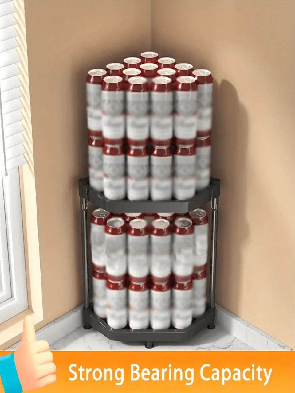 3-Tier Kitchen Seasoning Shelf Spice Countertop Rack