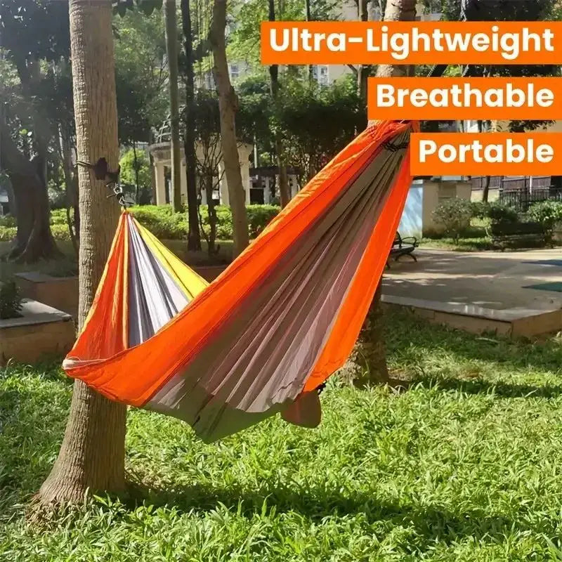 Portable Double Camping Hammock – Outdoor & Beach