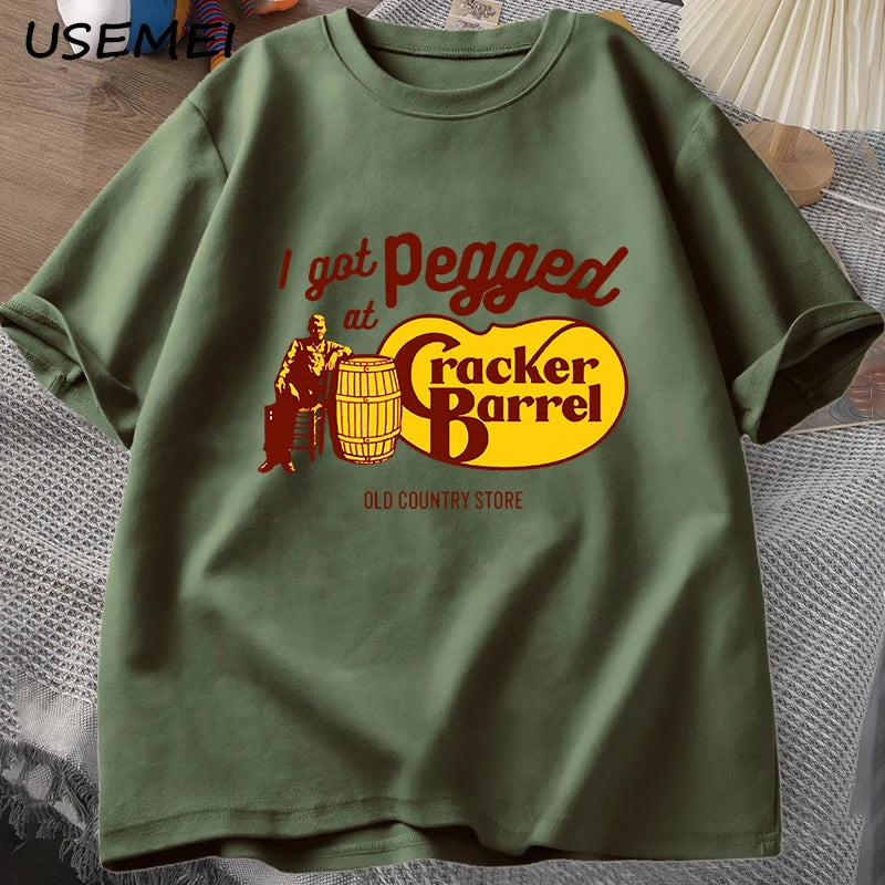 Men’s Cotton Graphic T-Shirt – Casual O-Neck Streetwear