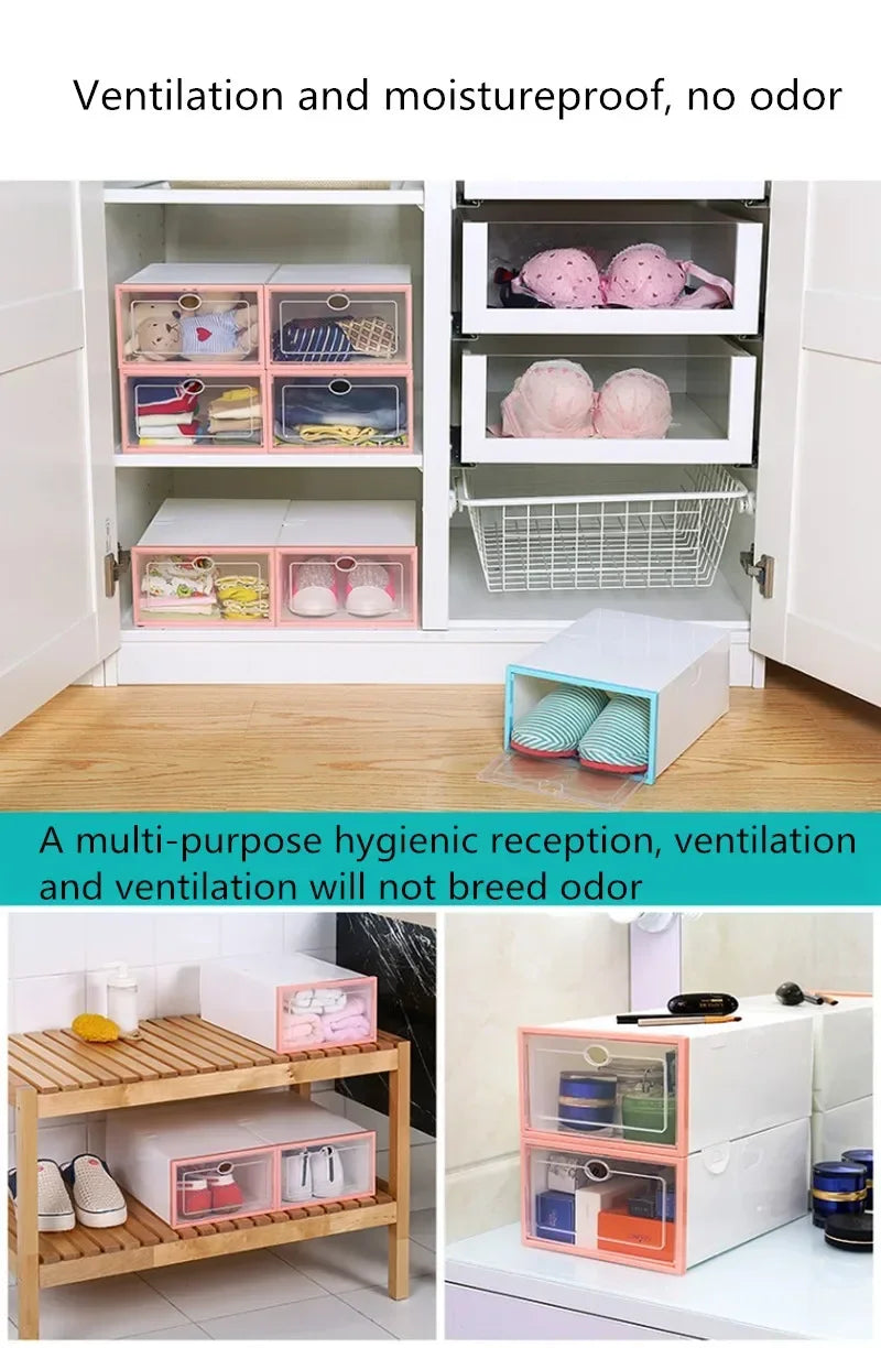 Transparent Drawer Shoe Storage Box – Ladies & Kids