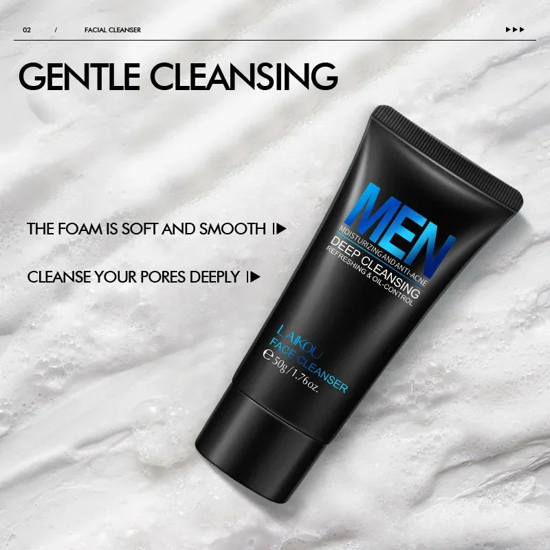 Men’s Deep Clean Foaming Facial Cleanser