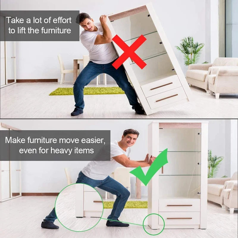 80pcs PTFE Self-Adhesive Furniture Glider Pads