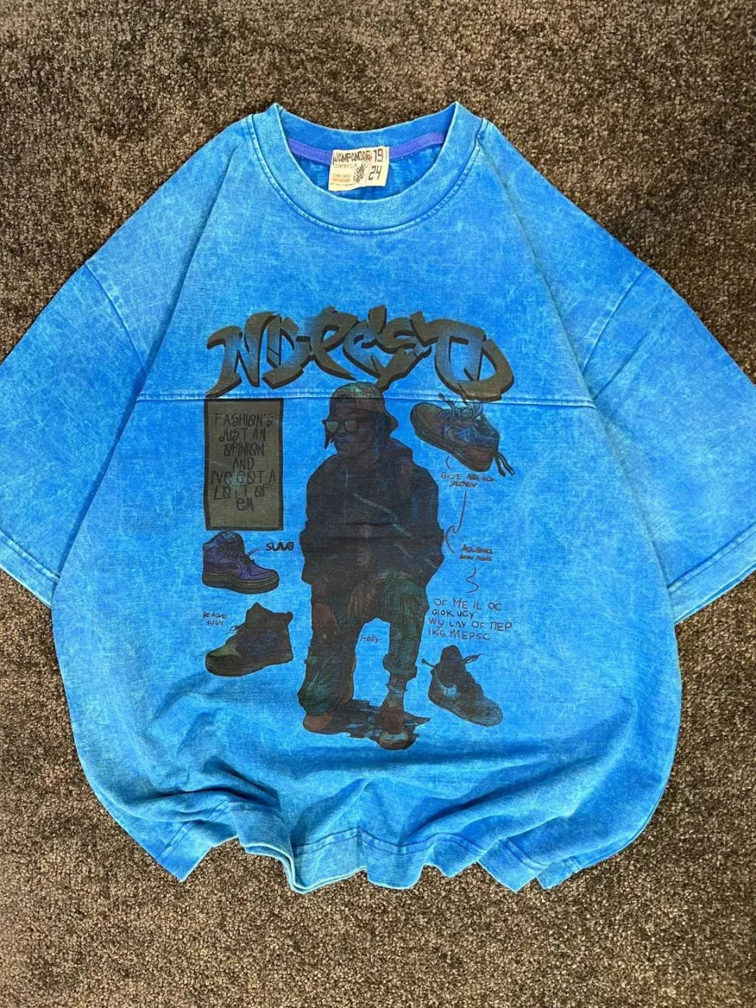 Streetwear Graphic T-Shirt Hip Hop Style