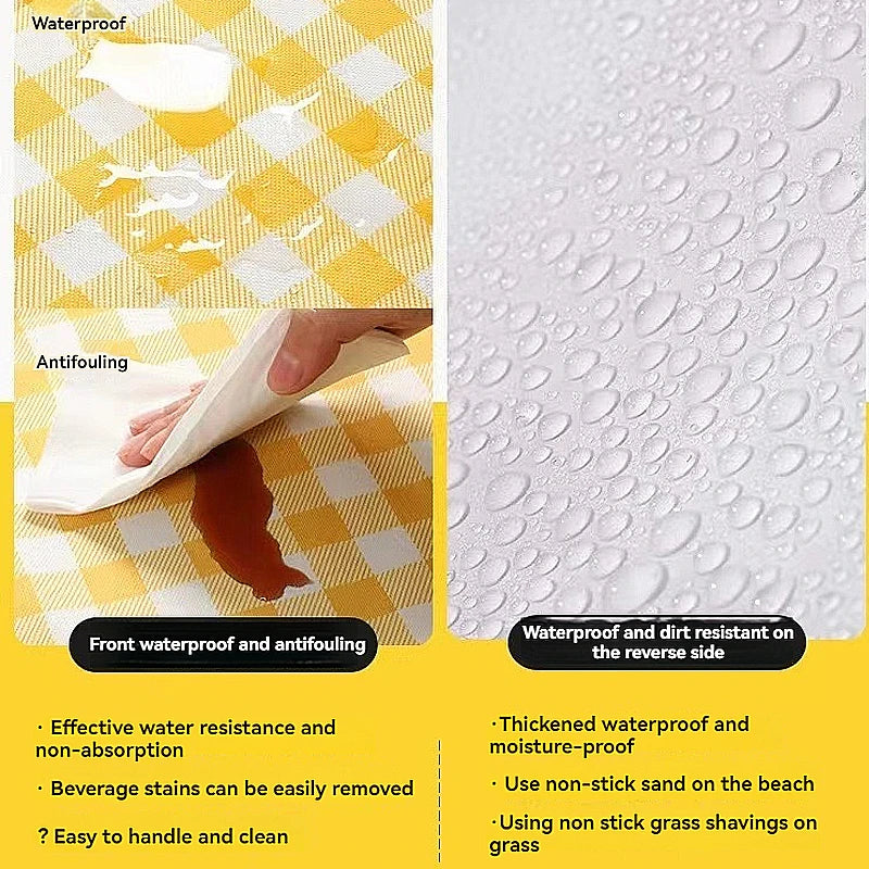 Picnic Mat, Moisture-proof Camping and Picnic Mat, Outdoor Waterproof Portable Beach Mat, Outdoor Spring Outing Mat