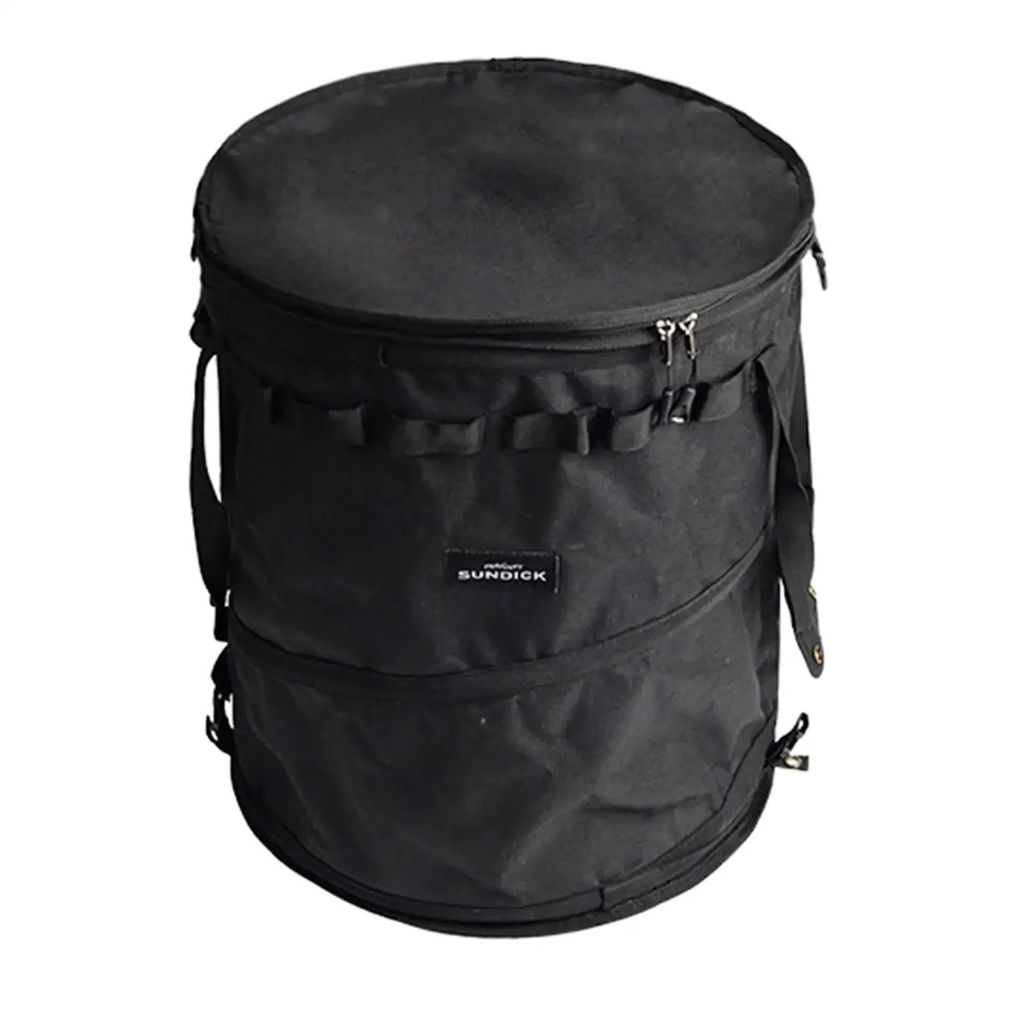 Camping Trash Can Folding Portable Bin with Zipper Lid