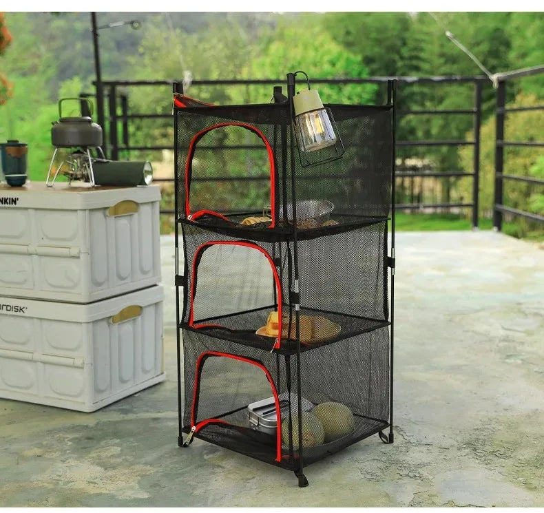 Portable Camping Cooking Net – Outdoor Drying Rack