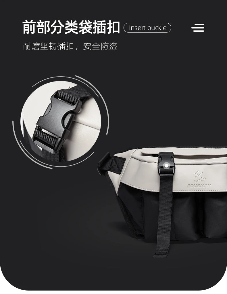 Japanese Casual Men's Waterproof Crossbody Bag