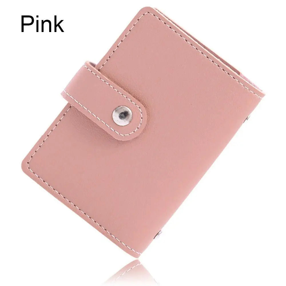 PU Leather Card Holder Wallet – 26 Slots RFID Blocking