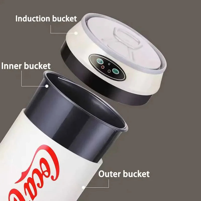 Smart Kitchen Waste Bins Creative Automatic Induction Opening Lid Trash Can Living Room Bedroom Cleaning Tools Accessories