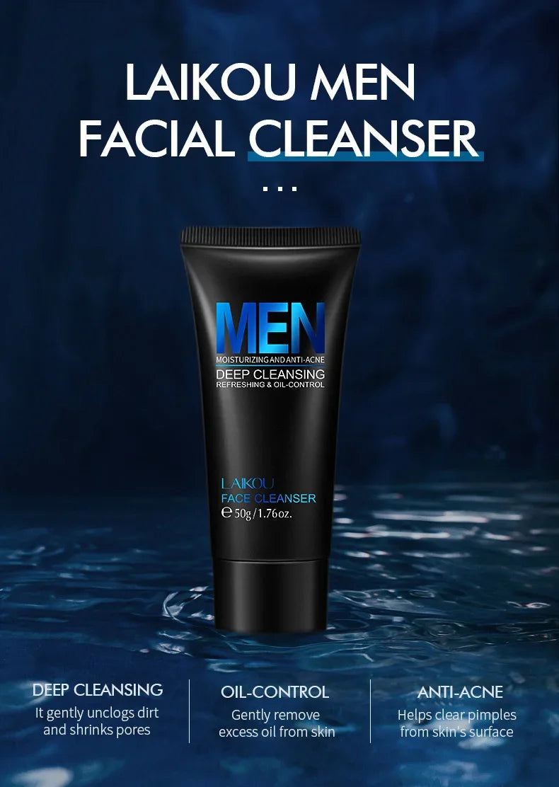 Men’s Deep Clean Foaming Facial Cleanser