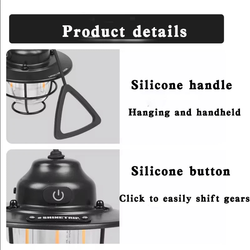 Outdoor Home Camping Light Retro Camping Light Camping Light Lighting Decorative Lights Multicolour